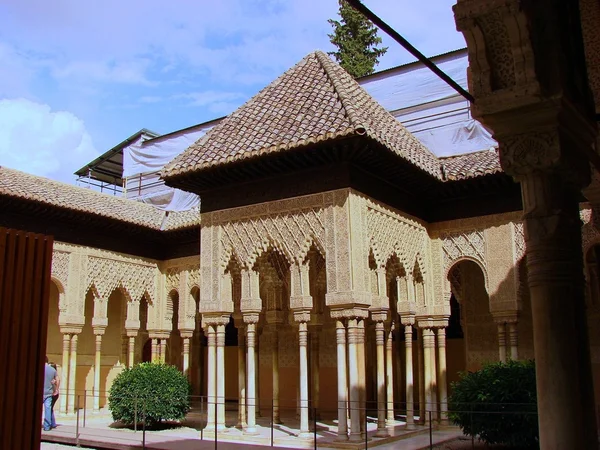Corte de Leones de la Alhambra Imagen de stock