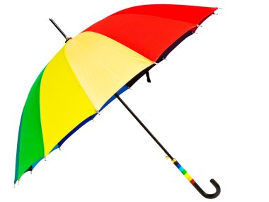 Multicolored umbrella clipart