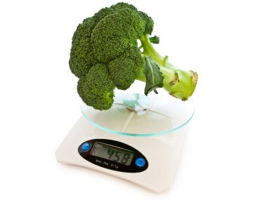 Broccoli at scales clipart