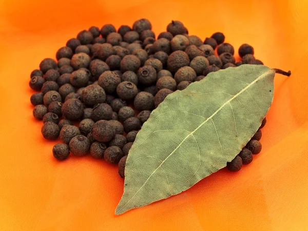Kara biber ve defne yaprağı — Stok fotoğraf