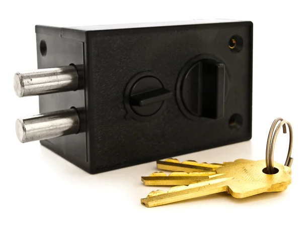 Zámek s klíčem — Stock fotografie