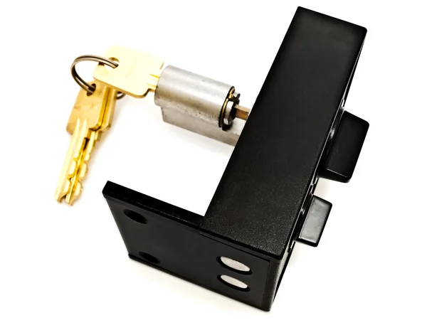 Cerradura con llave — Foto de Stock