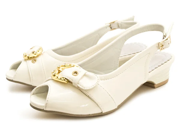 Witte schoenen — Stockfoto