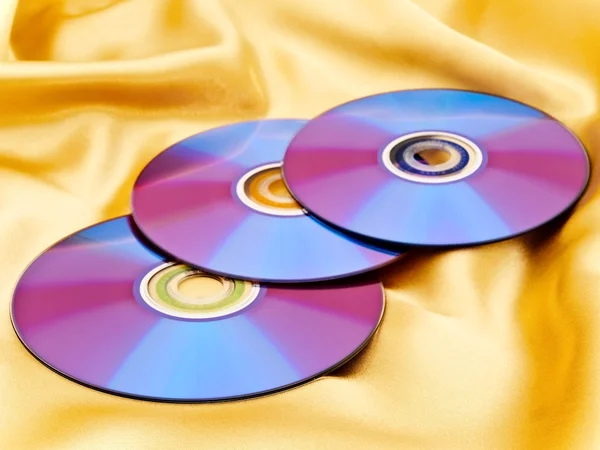 ファブリック上のディスク — ストック写真