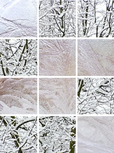 冬のコラージュ — ストック写真
