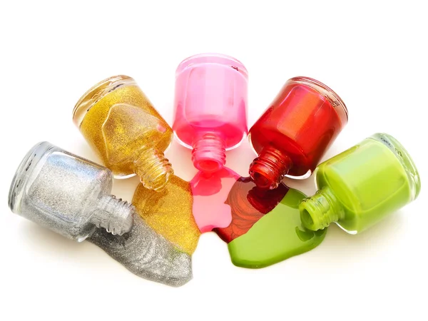 Multicolored liquid lacquer — Stock Photo, Image