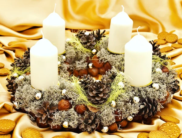 Jul handgjorda garland — Stockfoto