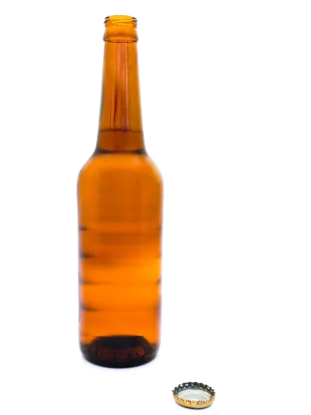 Пляшка свіжого пива — стокове фото