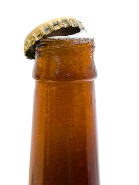 Darboğaz bira şişesi — Stok fotoğraf
