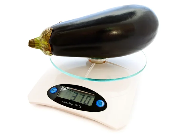 Egg-plant at scale — Stock Photo, Image