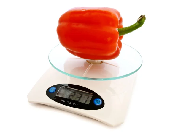 Paprika at scales — Stock Photo, Image