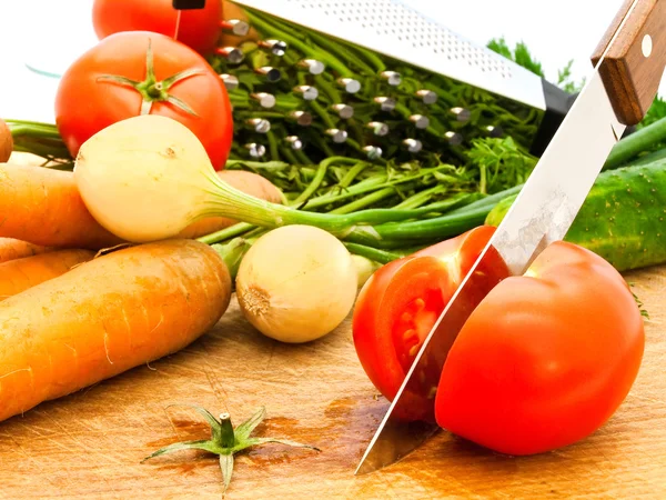 Cortar tomate —  Fotos de Stock