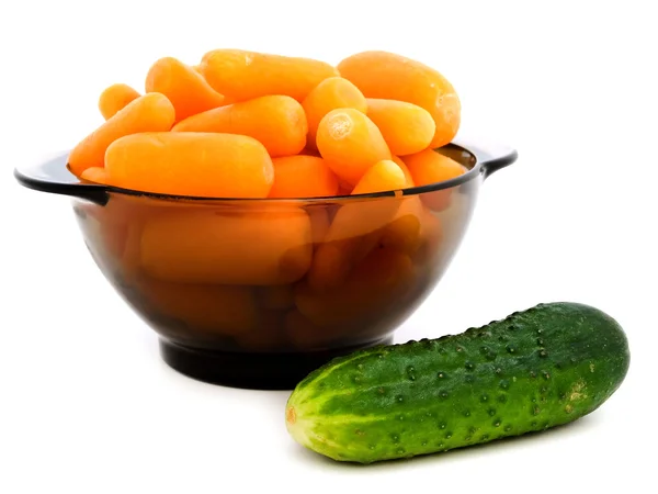 黄瓜和胡萝卜 — 图库照片