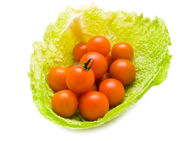 Pomidory w kapuście — Zdjęcie stockowe