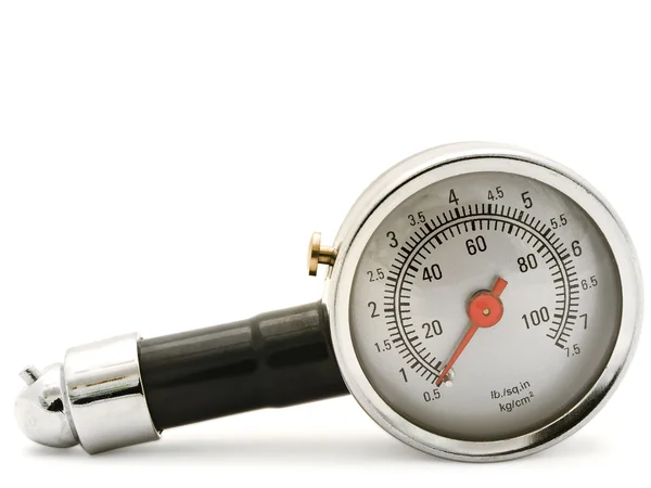 Medidor de pressão dos pneus — Fotografia de Stock