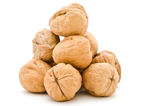 Walnuts pyramid — Stock Photo, Image