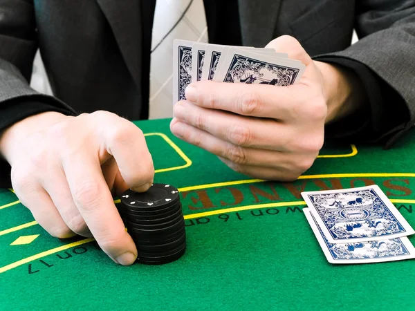 Satsa på casino — Stockfoto