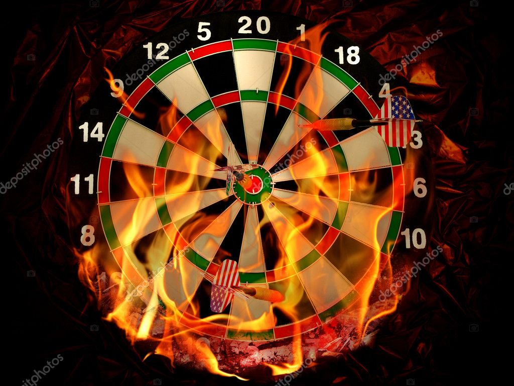 Darts in flame — Stock Photo © S_Razvodovskij #1499166