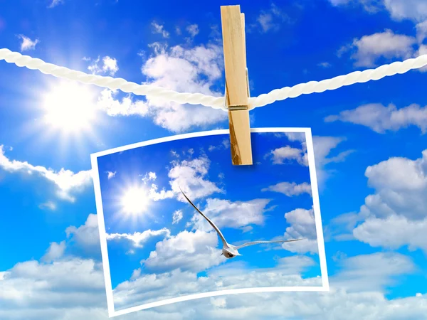 Sky and frame — Stock Photo, Image