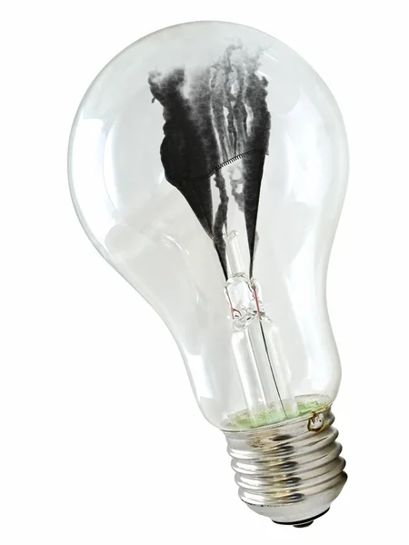 Bulb with smoke — Stock Photo, Image
