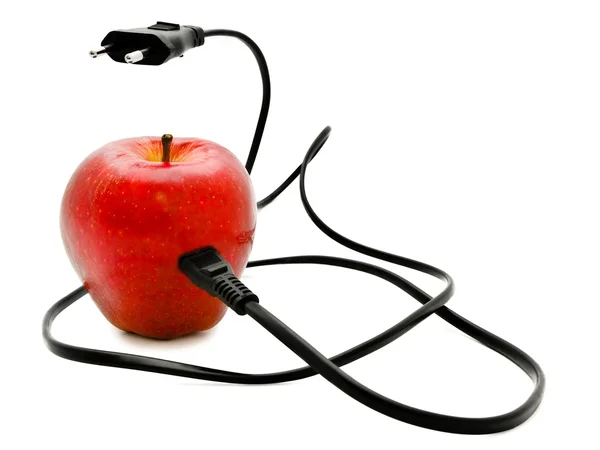 Elektrischer Apfel — Stockfoto