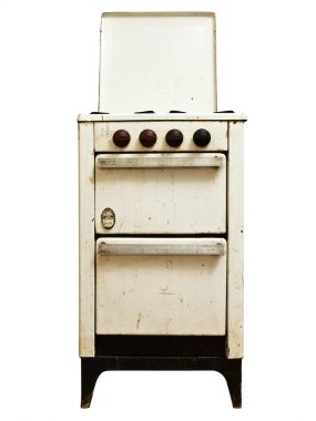 Old gas stove clipart