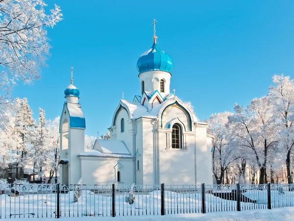 겨울 교회 — 스톡 사진