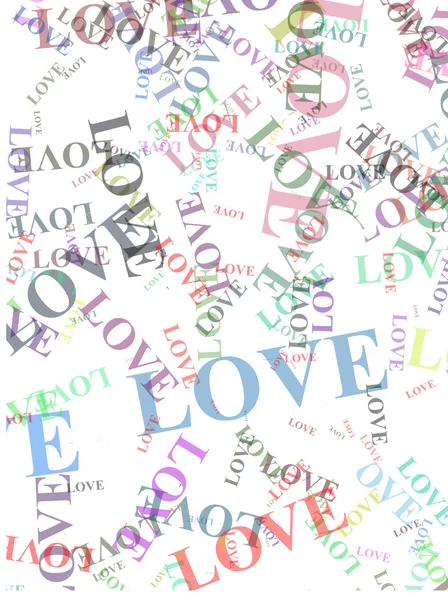 Palavras de amor — Fotografia de Stock