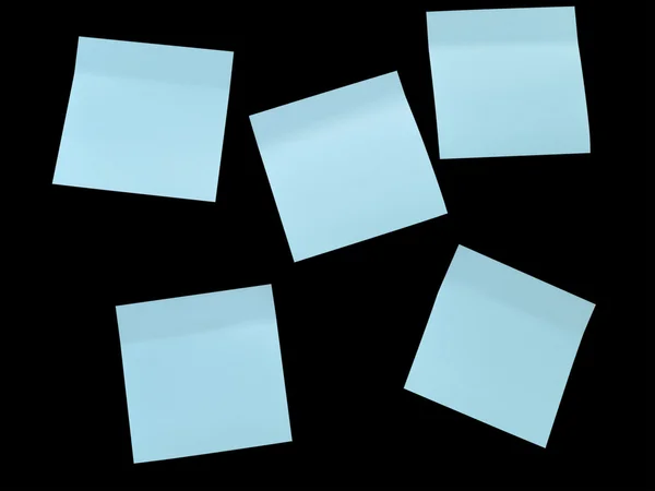 Coussinets de notes bleues — Photo