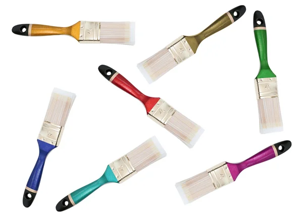 Çok renkli fırçalar — Stok fotoğraf