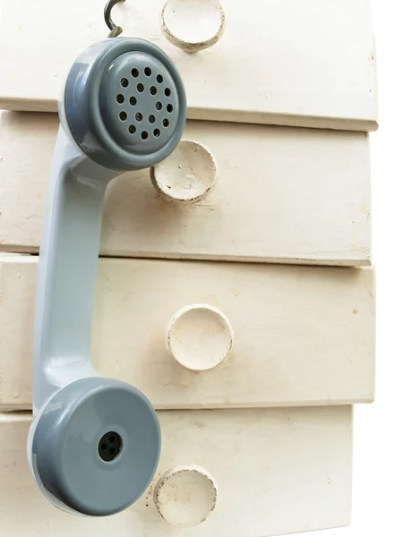 Staré telefonní sluchátko na šuplíky — Stock fotografie
