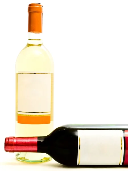 Rot- und Weißwein — Stockfoto