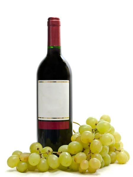 Red wine with vine — Stock Photo, Image
