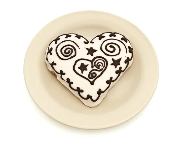 Κέικ μπαχαρικών καρδιά — Φωτογραφία Αρχείου