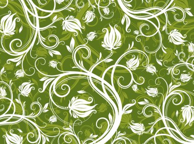 Abstract floral pattern clipart
