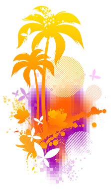 Abstract summer illustration clipart