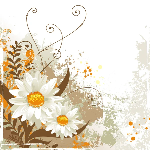 Белые цветы — стоковый вектор