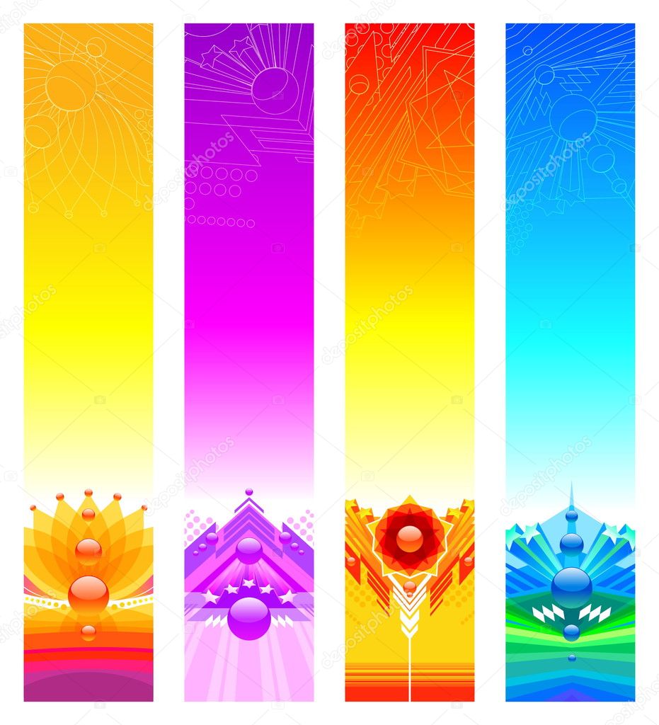 Abstract design banners