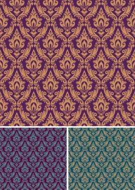 Damask seamless pattern clipart