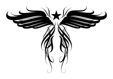 Vector tattoo design clipart