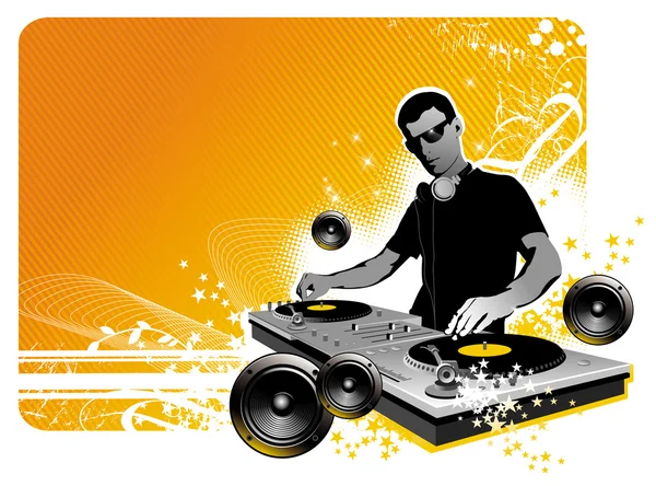 DJ — Stok Vektör