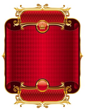 Golden luxury frame clipart