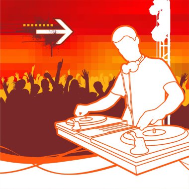 Party DJ clipart