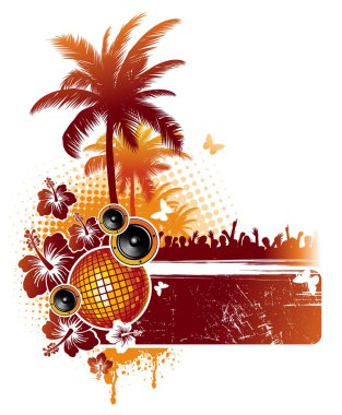 Tropical party clipart