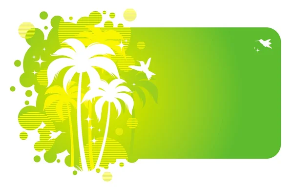 Telaio con design tropicale — Vettoriale Stock
