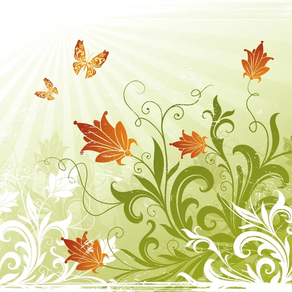 Illustration décorative florale — Image vectorielle