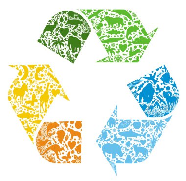 Recycled logo clipart