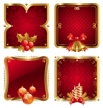 Holidays luxury golden frames clipart