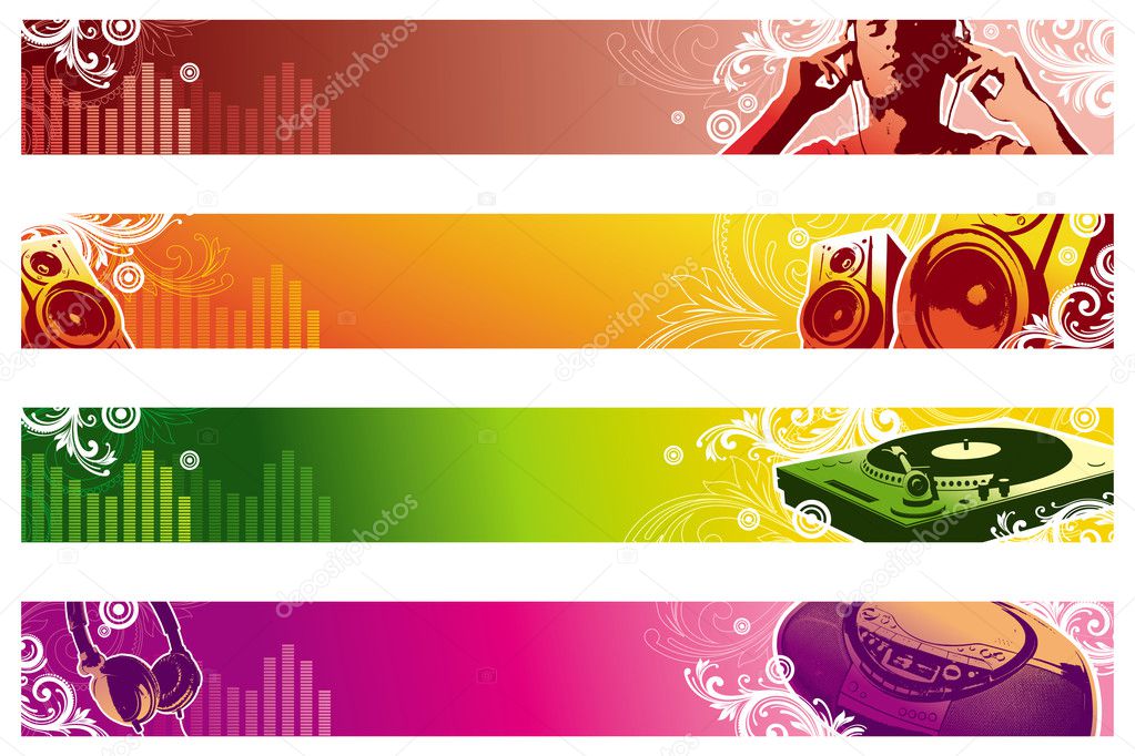 Music web banners