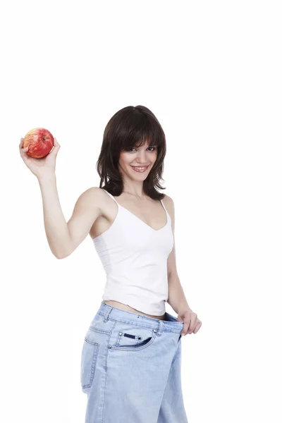 Apples will rescue your waist — Stock Photo, Image